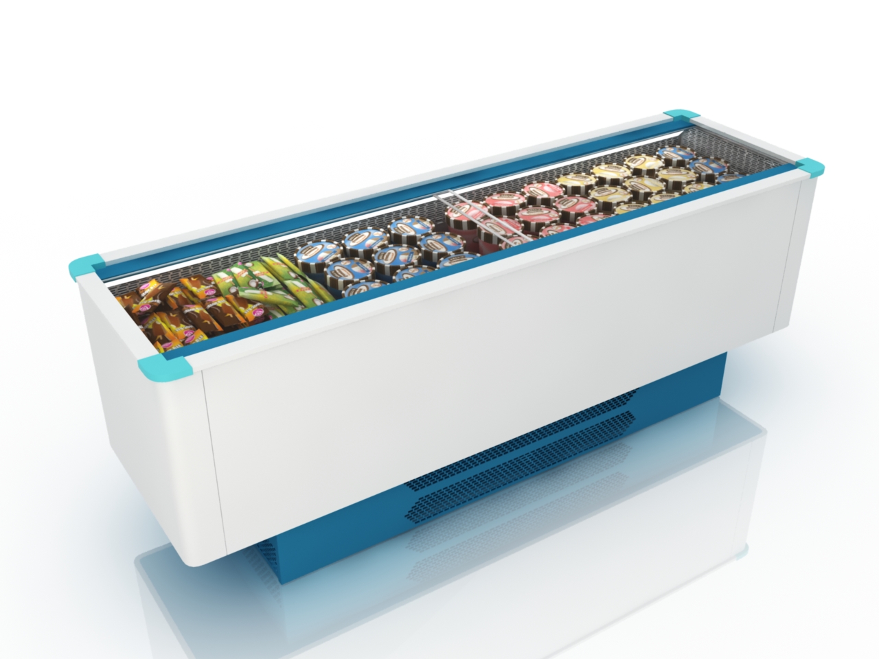 3D модели - Торговый холодильник