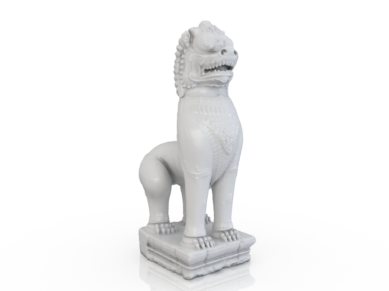 3D модели - Статуя льва