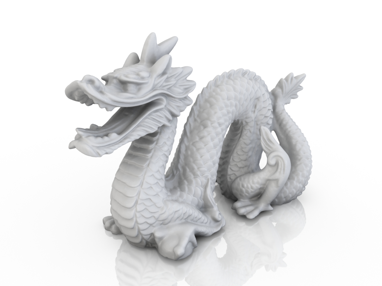 3D модели - Статуя Дракона