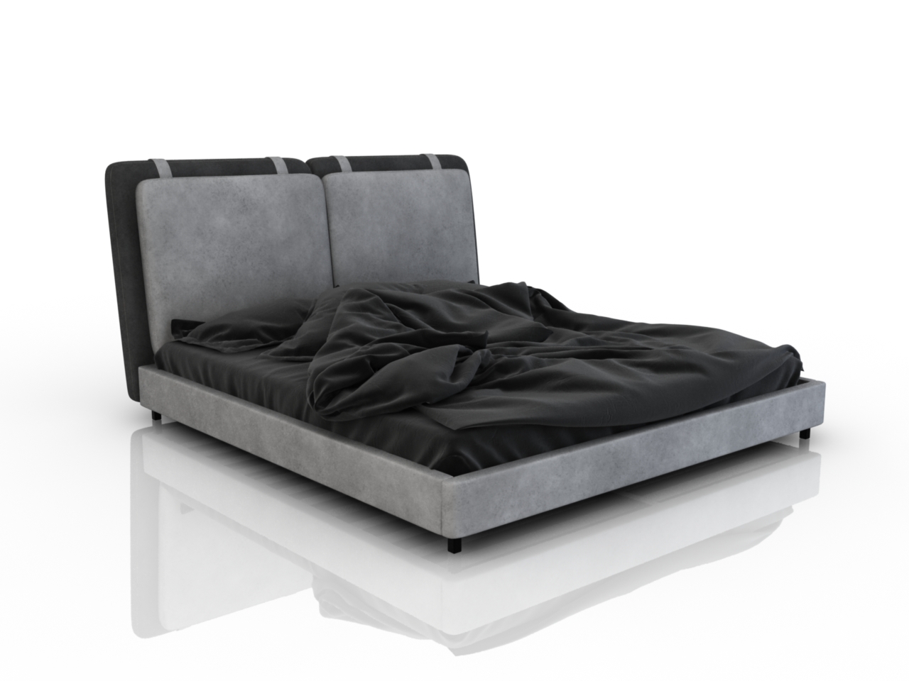 Кровать Loft l 3д модель