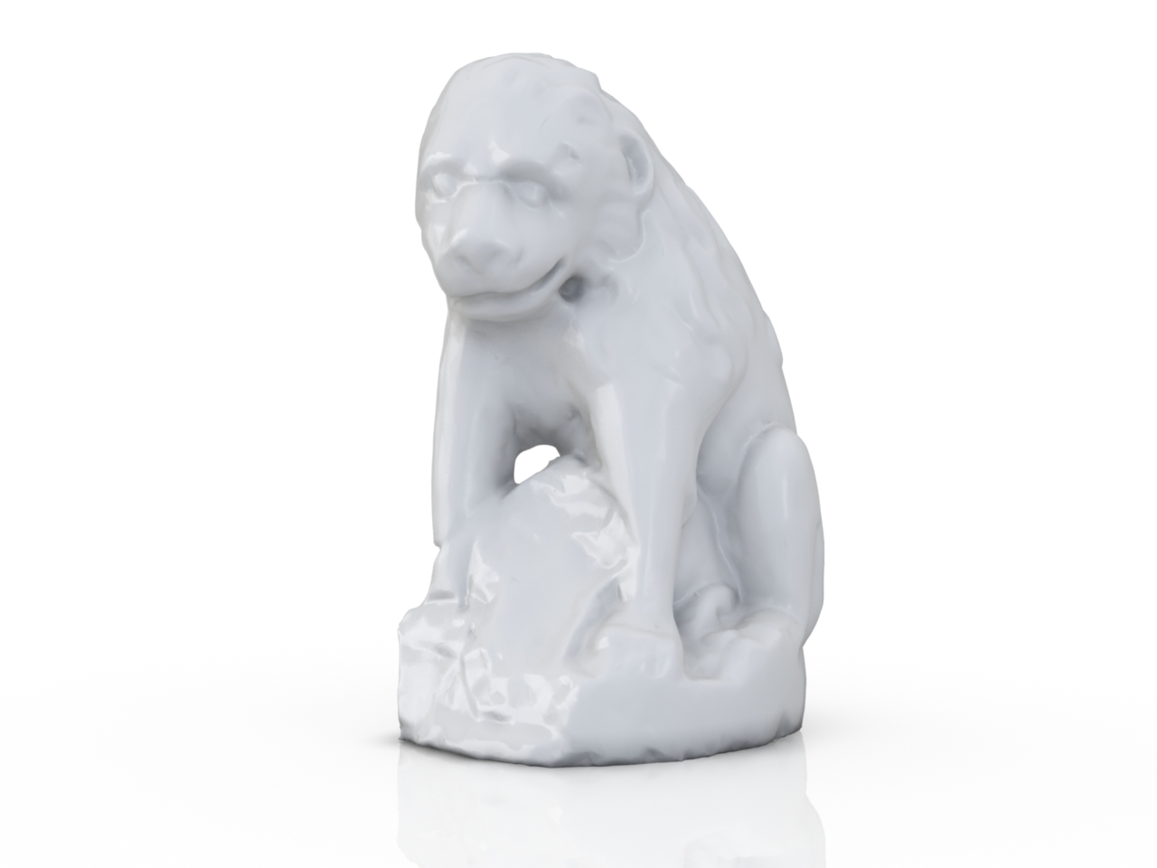 3D модели - Скульптура льва