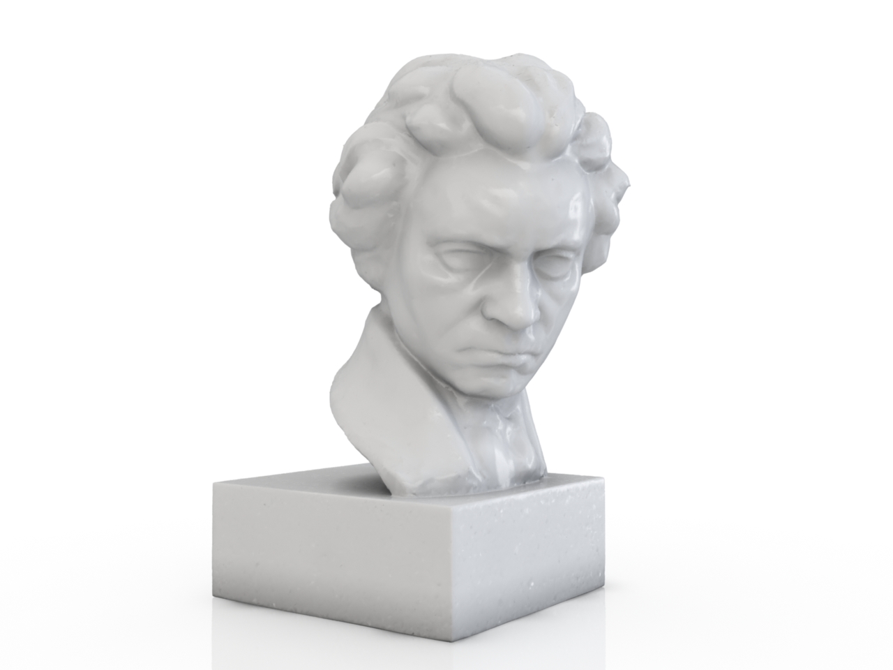3D модели - Скульптура Бетховена
