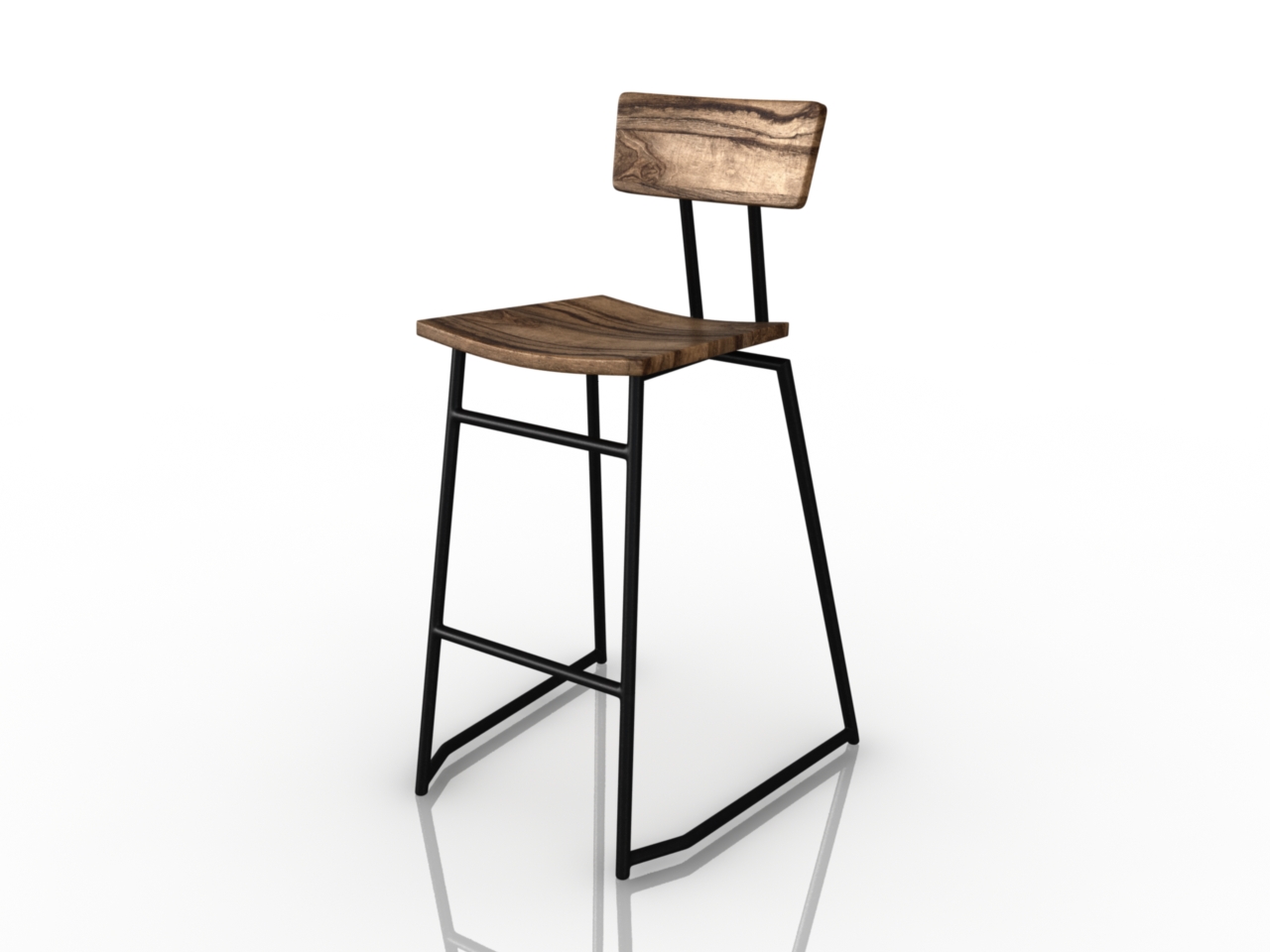Модель барного стула 3d max