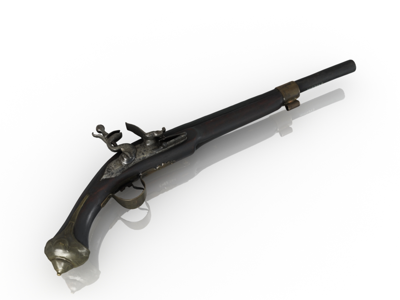 3D модели - Дуэльный пистолет