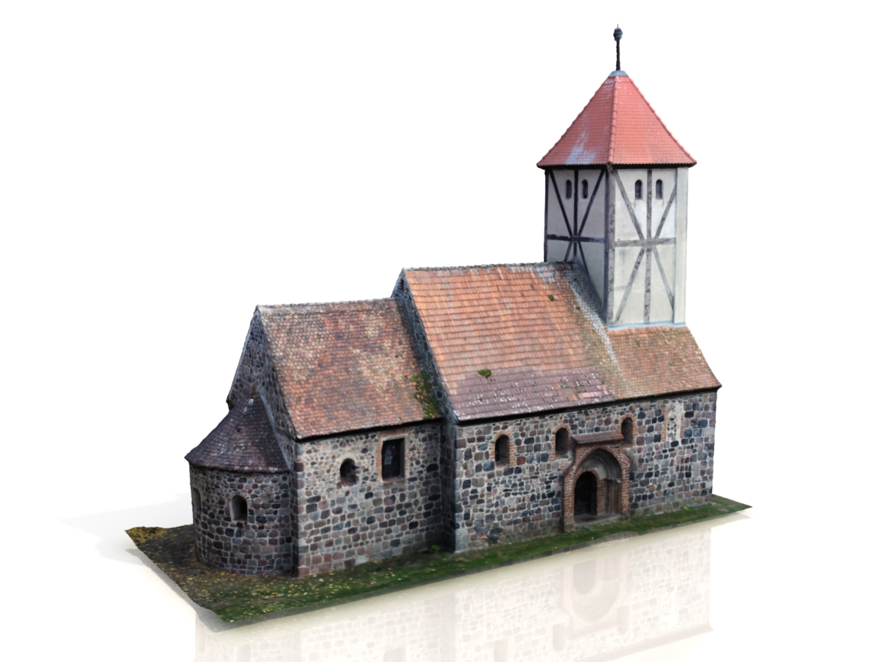 3D модели - Деревенская церковь