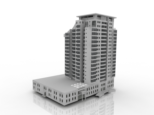 3d модель - Высотное здание