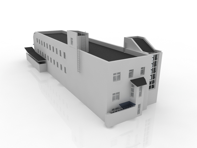 3d модель - Административное здание