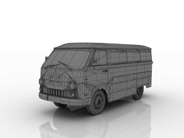 3d модель - УАЗ
