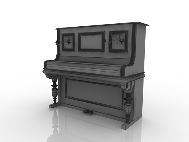 3d модель - Пианино