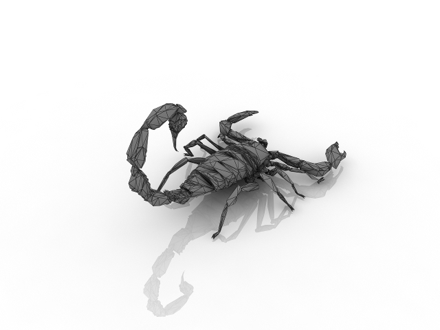 3d модель - Скорпион