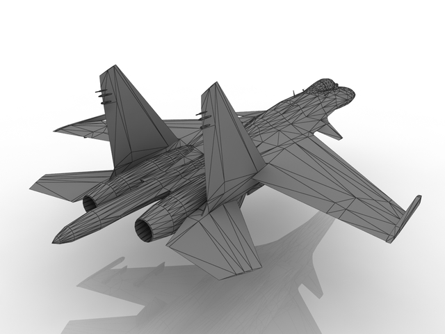 3d модель - Су-35