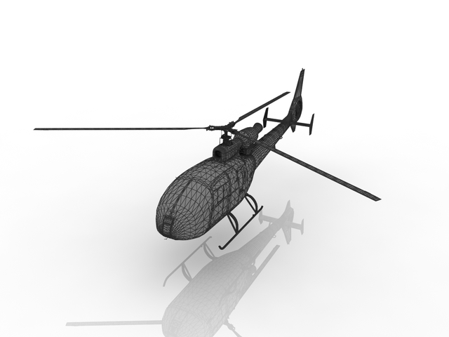 3d модель - Вертолет