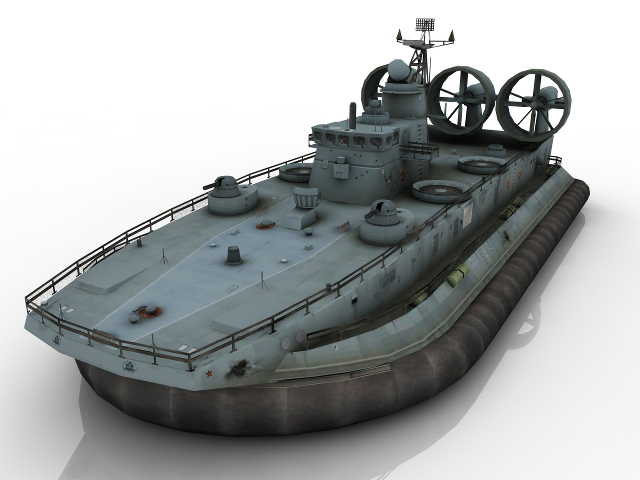 3d модель - Корабль на воздушной подушке