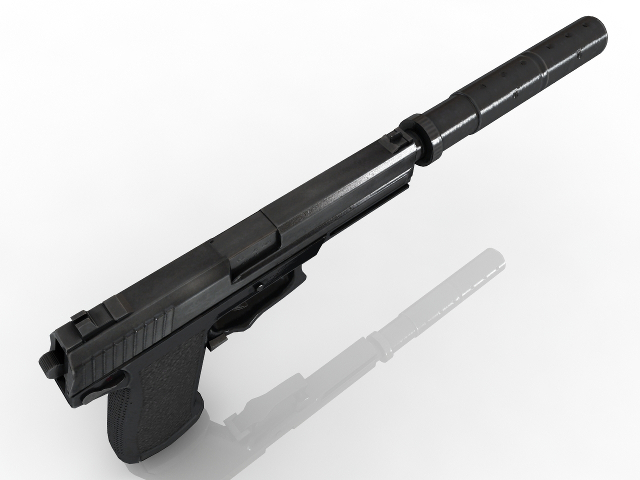 3d модель - Пистолет MK23