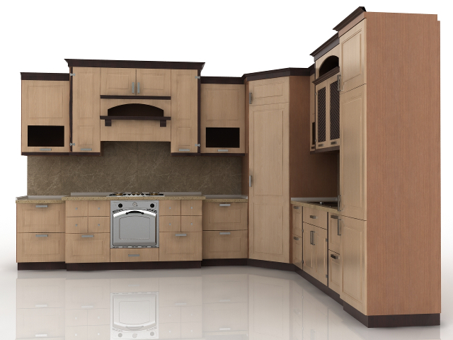 3d модель - Кухня для 3ds max для дизайна
