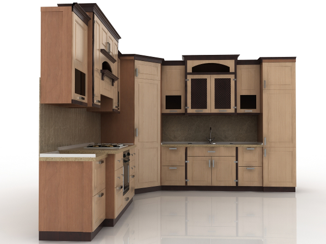 3d модель - Кухня для 3ds max для дизайна