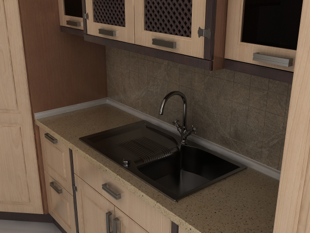 3d модель - Кухня для 3ds max для дизайна