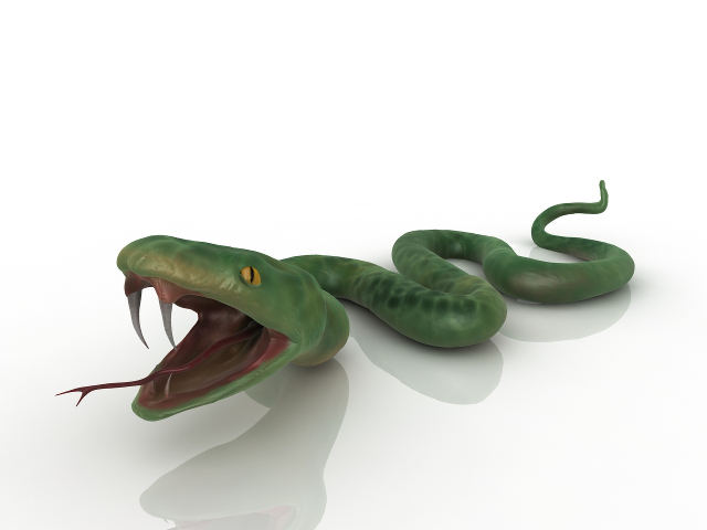 3d модель - Змея