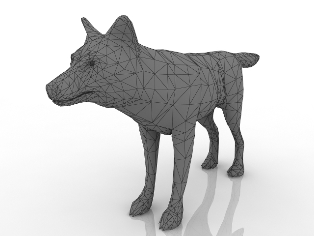3d модель - Волк