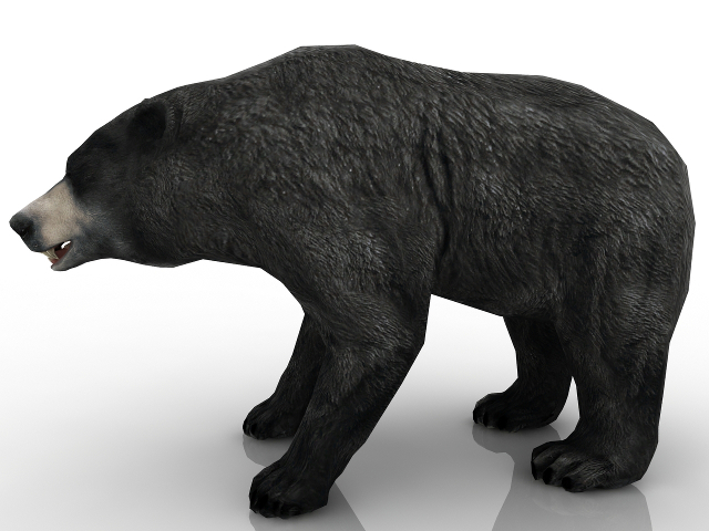 3d модель - Медведь