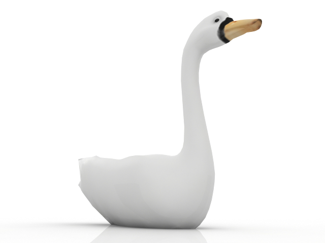 3d модель - Лебедь