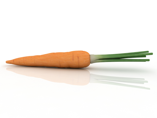 3d модель - Морковь