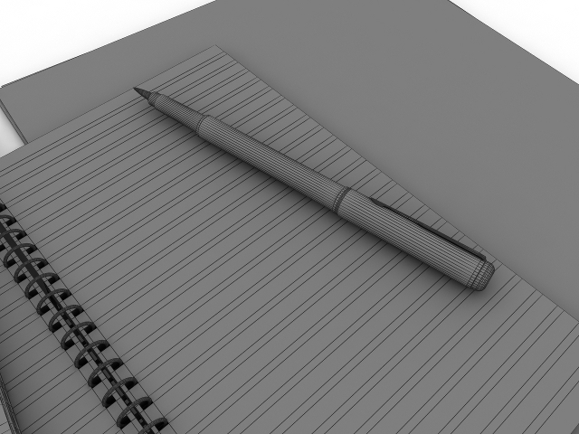 3d модель - Блокноты ручка