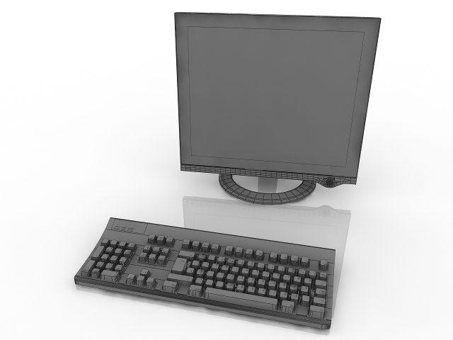 3d модель - Компьютер