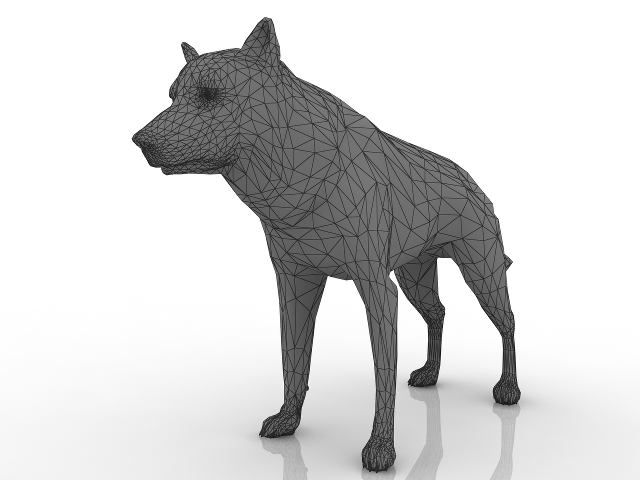 3d модель - Волк