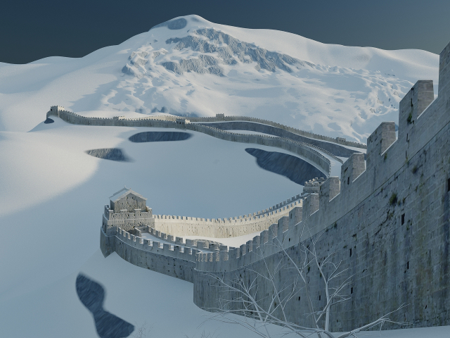 3d модель - Великая китайская стена