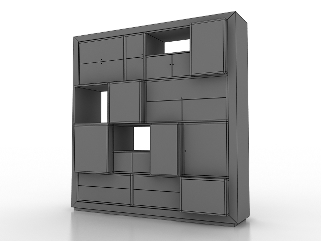 3d модель - Шкаф бесплатно с текстурами онлайн