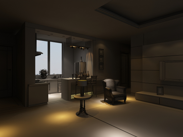 3d модель - Кухня скачать для 3ds max в высоком качестве