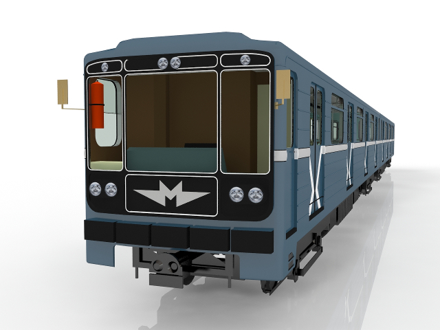 3d модель - Поезд метро
