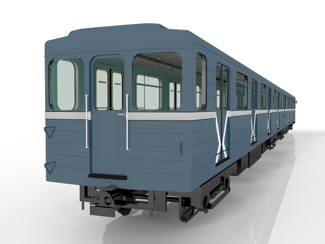 3d модель - Поезд метро