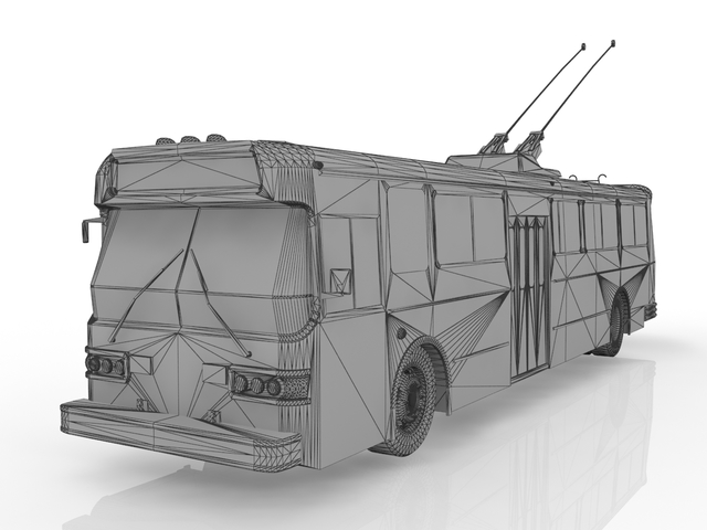 3d модель - Троллейбус