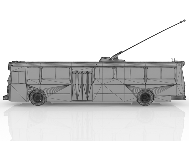 3d модель - Троллейбус