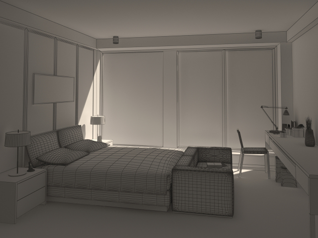 3d модель - Спальня