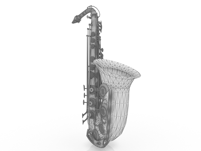 3d модель - Саксофон