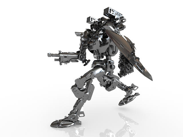 3d модель - Робот боевой