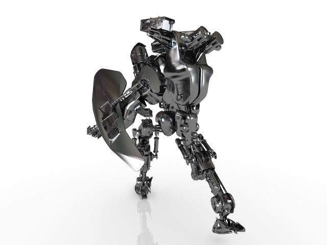 3d модель - Робот боевой