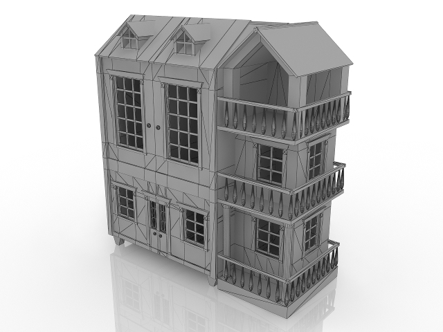3d модель - Кукольный домик