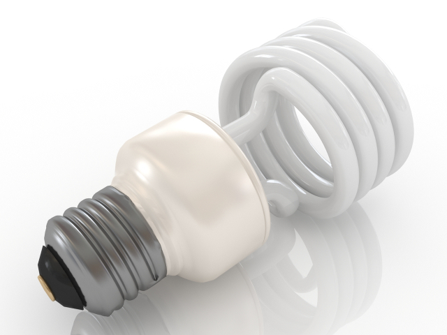 3d модель - Лампочка энергосберегающая