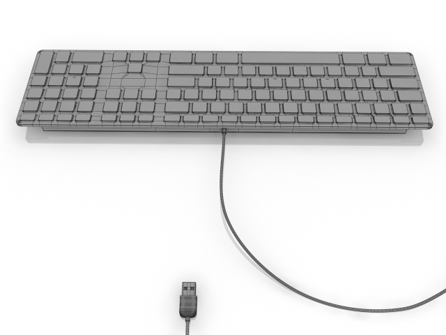 3d модель - Клавиатура Apple