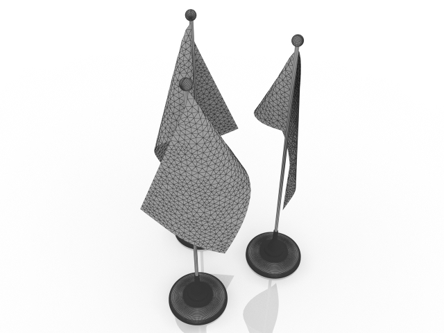 3d модель - Флаги