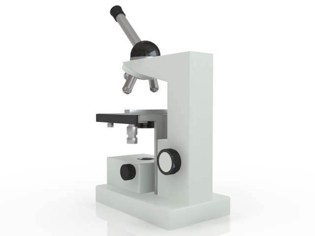 3d модель - Микроскоп