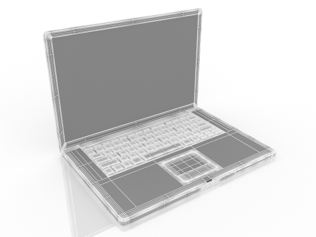 3d модель - Ноутбук