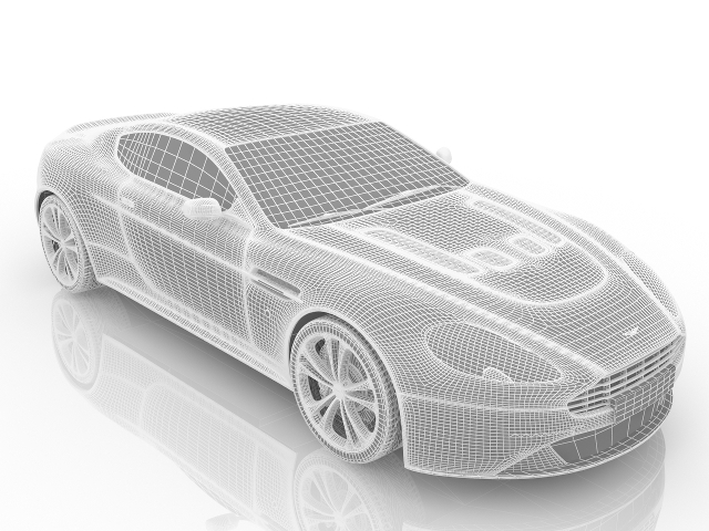 3d модель - Автомобиль Aston martin
