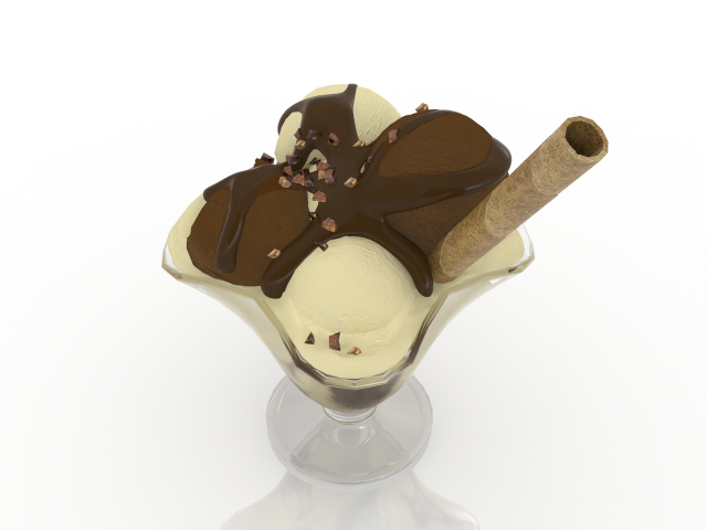 3d модель - Мороженое