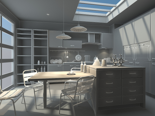 3d модель - Кухня