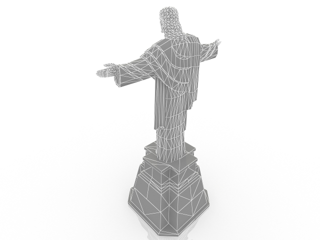 3d модель - Статуя Христа